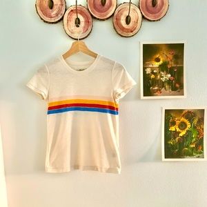 Madewell Rainbow Striped Tee in XXS